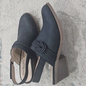 Kim Rogers Ultra Comfort Technology Womens Slingback Mules Size 8 M In Black